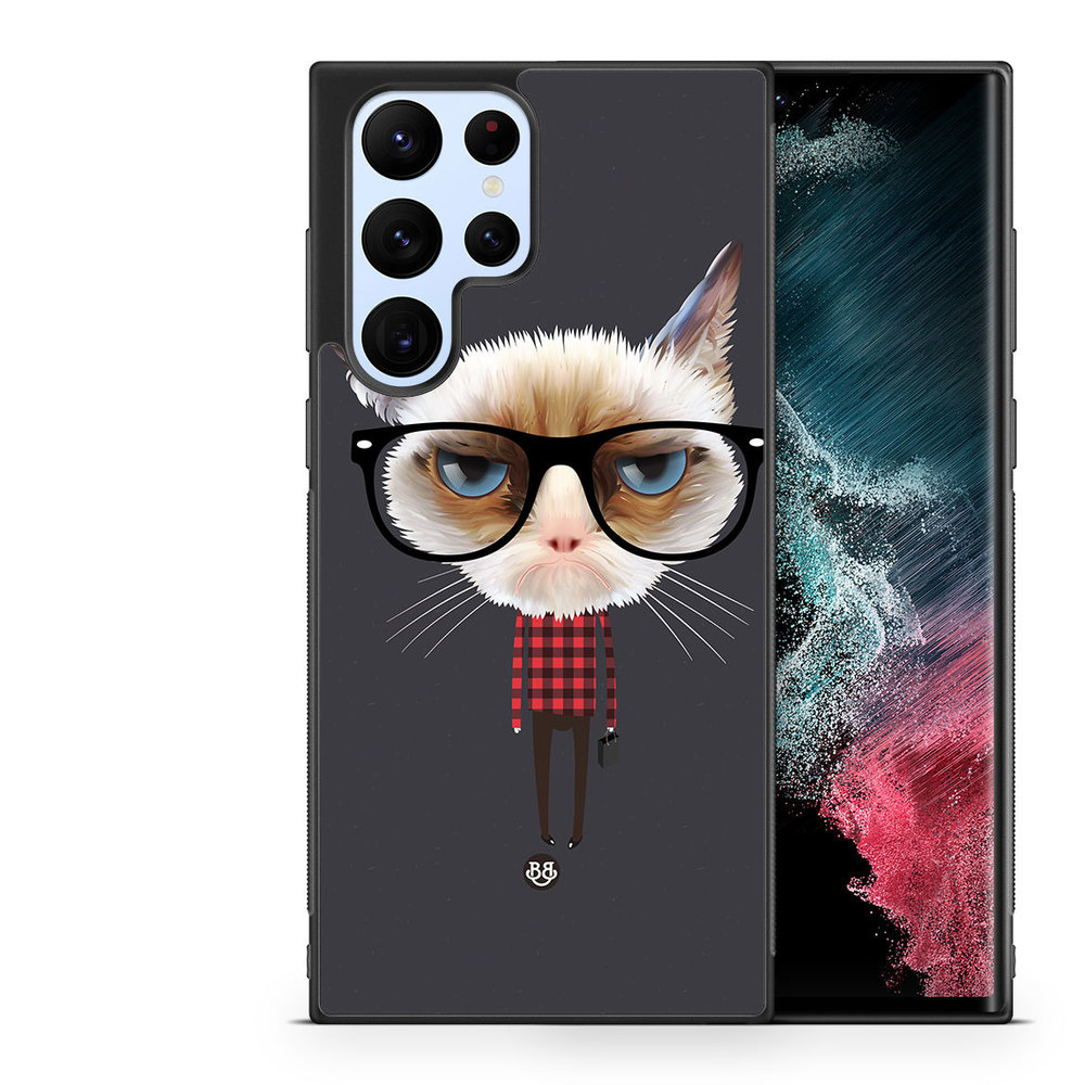 Samsung Galaxy S23 Ultra 5G Case - Hipster Cat