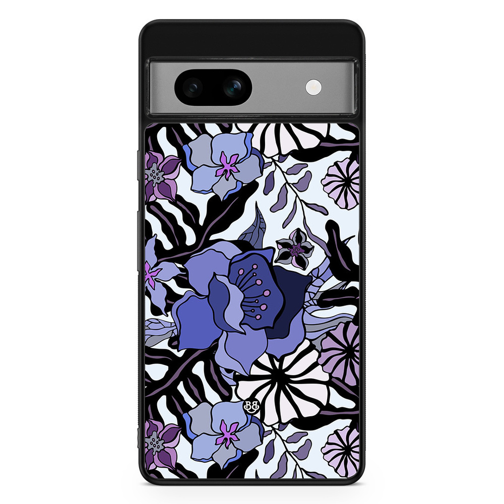 Google Pixel 7a Case - Purple Flowers