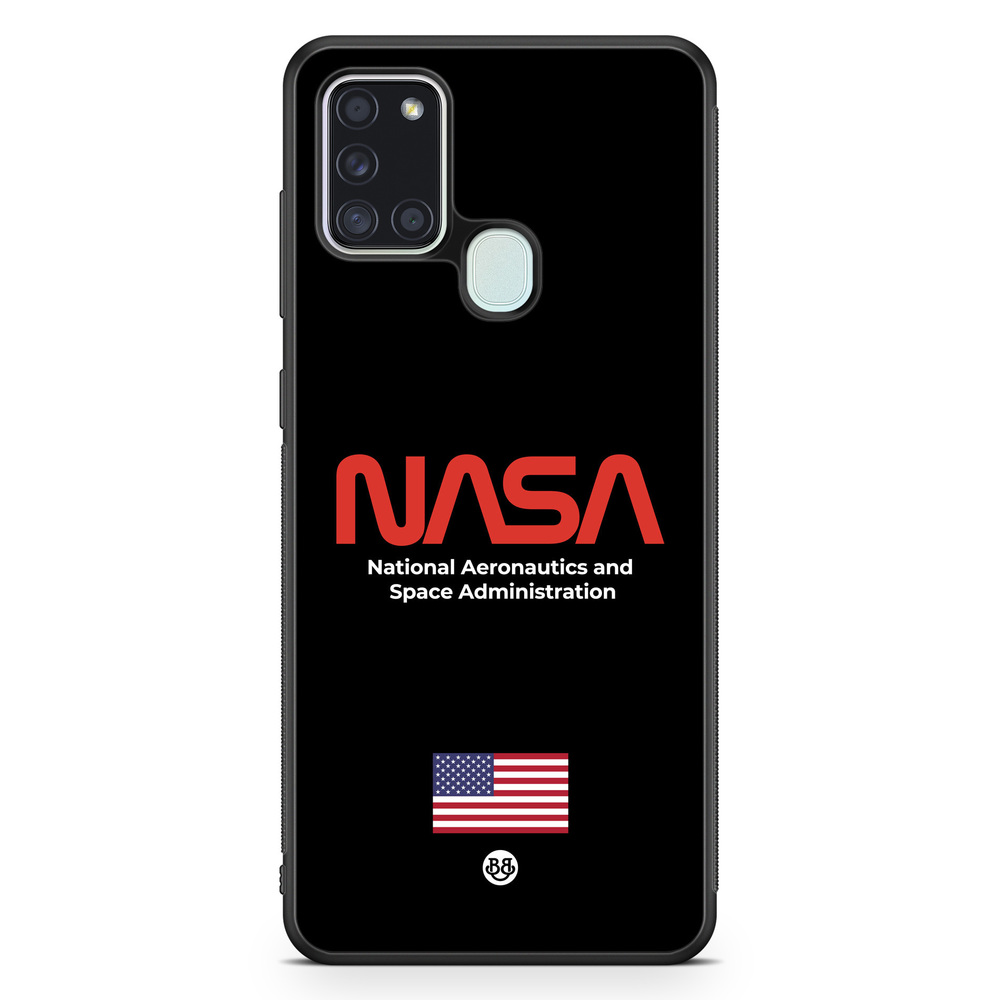 Samsung Galaxy A21s Case - NASA Worm Black
