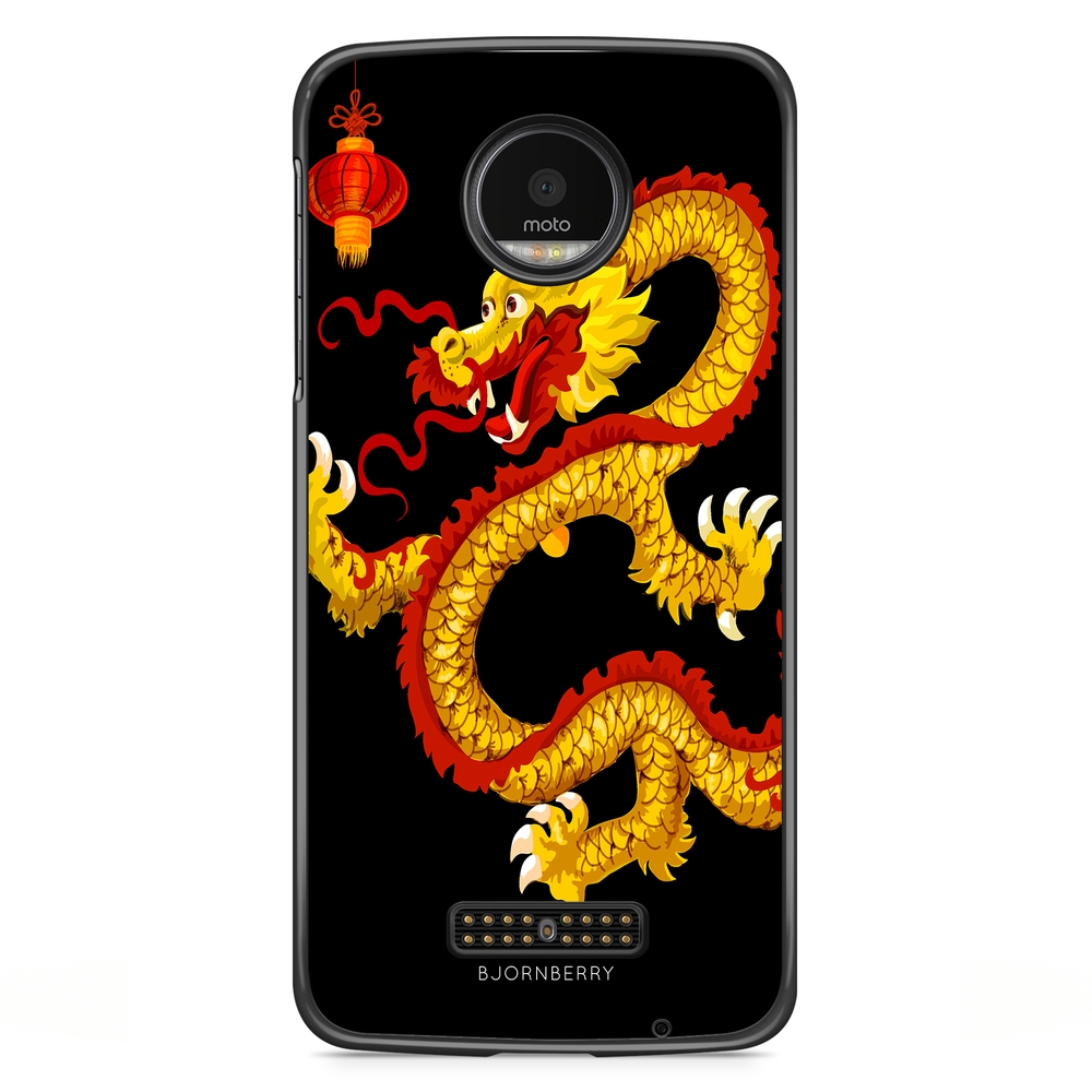 Moto Z2 Play Case - Yellow Dragon