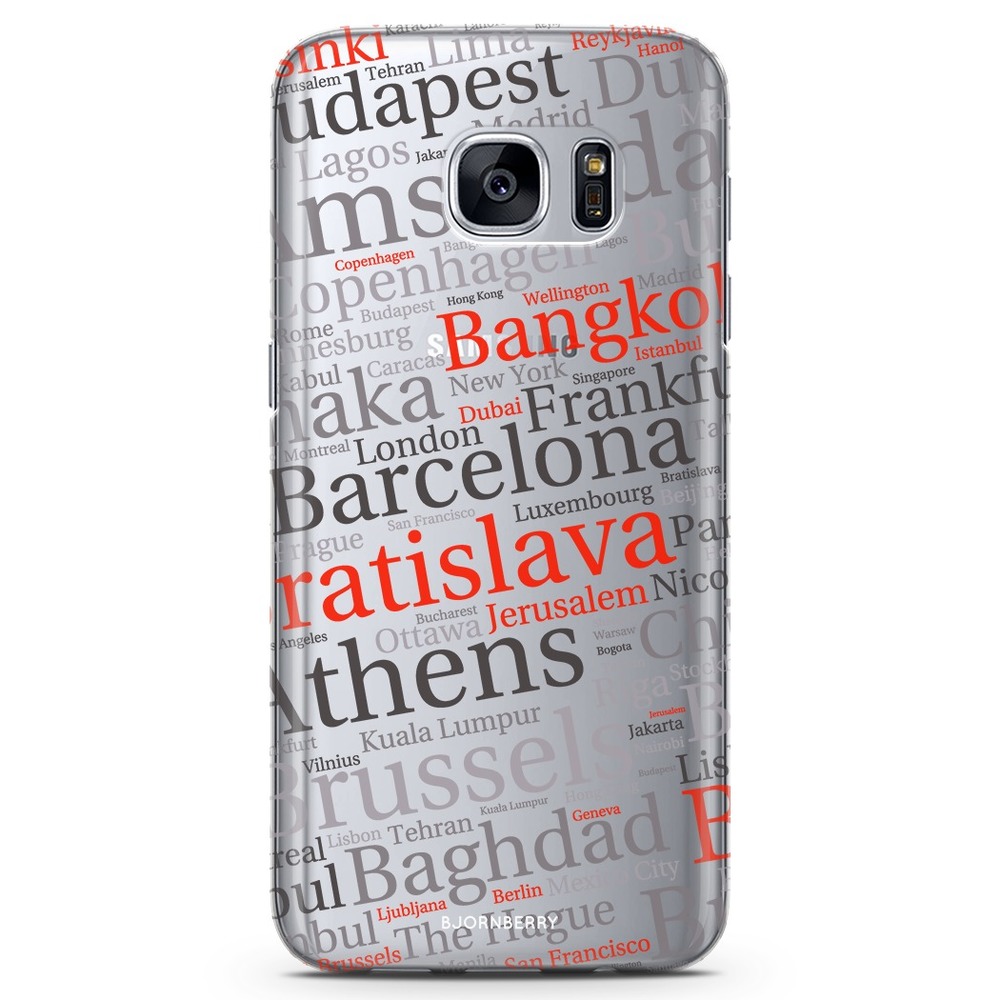 Samsung Galaxy S7 TPU Case - City Names