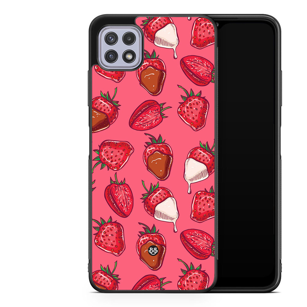 Samsung Galaxy A22 4G Case - Strawberry Chocolate