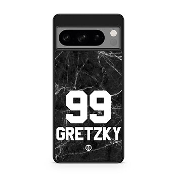 Google Pixel 8 Pro Custom Skal - Svart Marmor Nummer