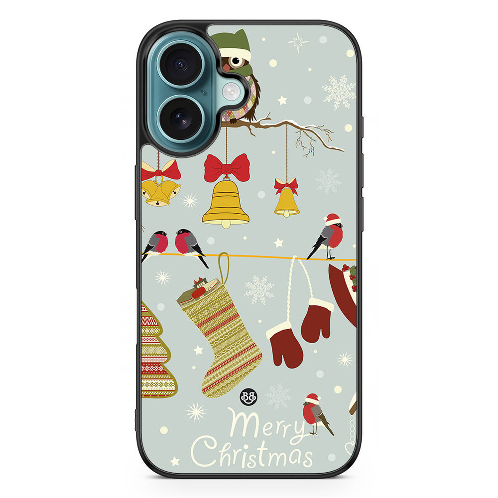 iPhone 16 Case - Christmas Owls