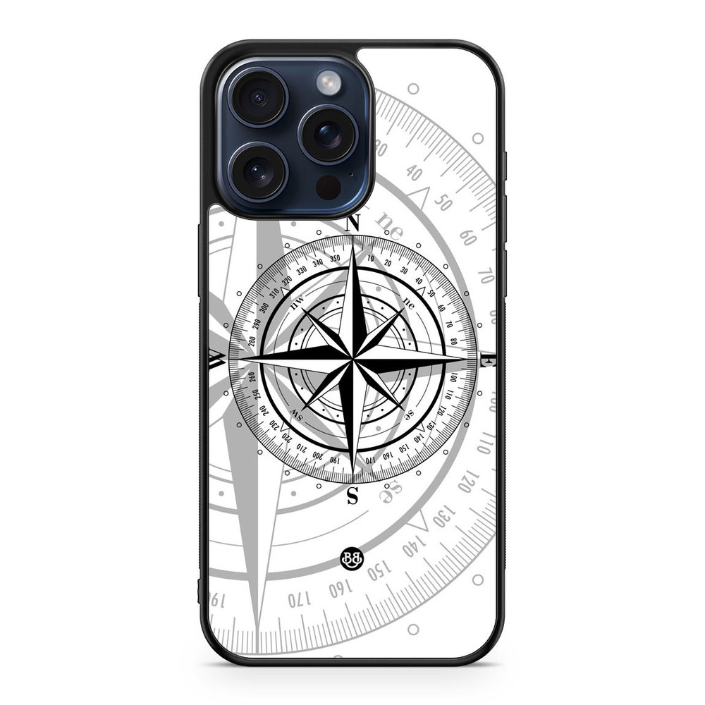 iPhone 15 Pro Max Case - Compass White