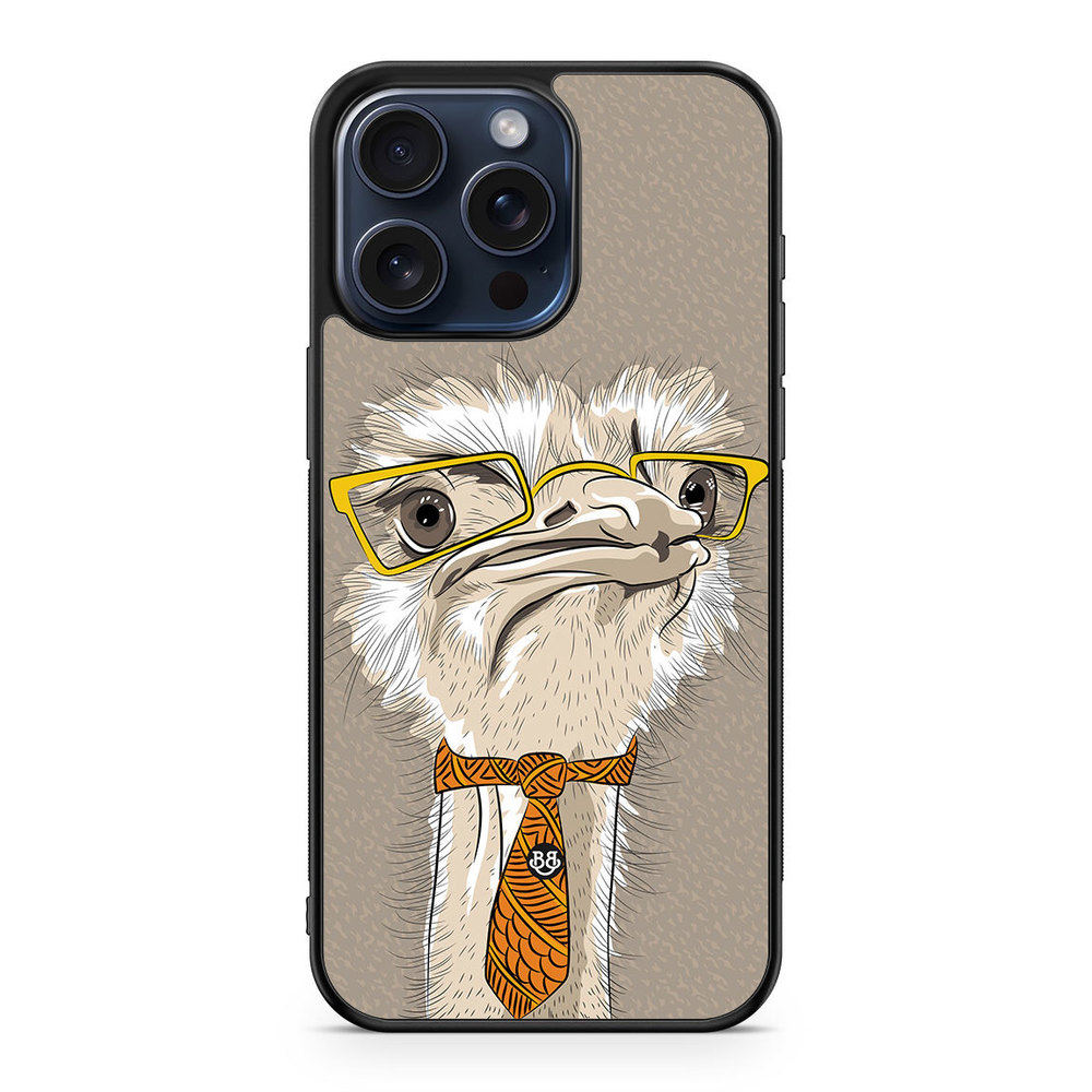 iPhone 15 Pro Max Case - Hipster Ostrich