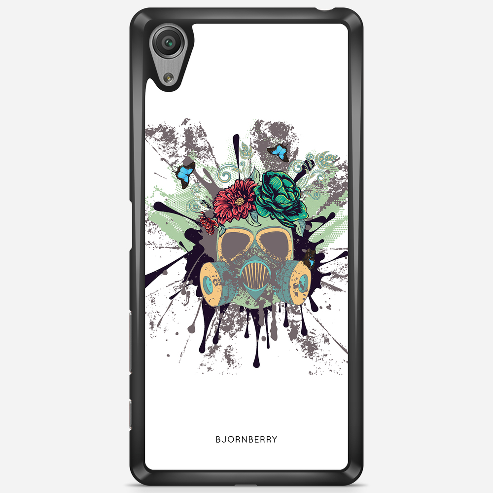Sony Xperia X Performance Case - Gas Mask Flowers