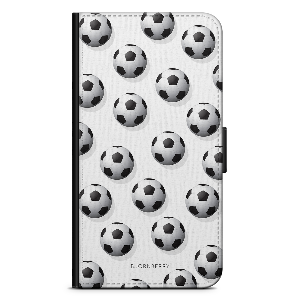 Samsung Galaxy A71 Wallet Case - Footballs Pattern