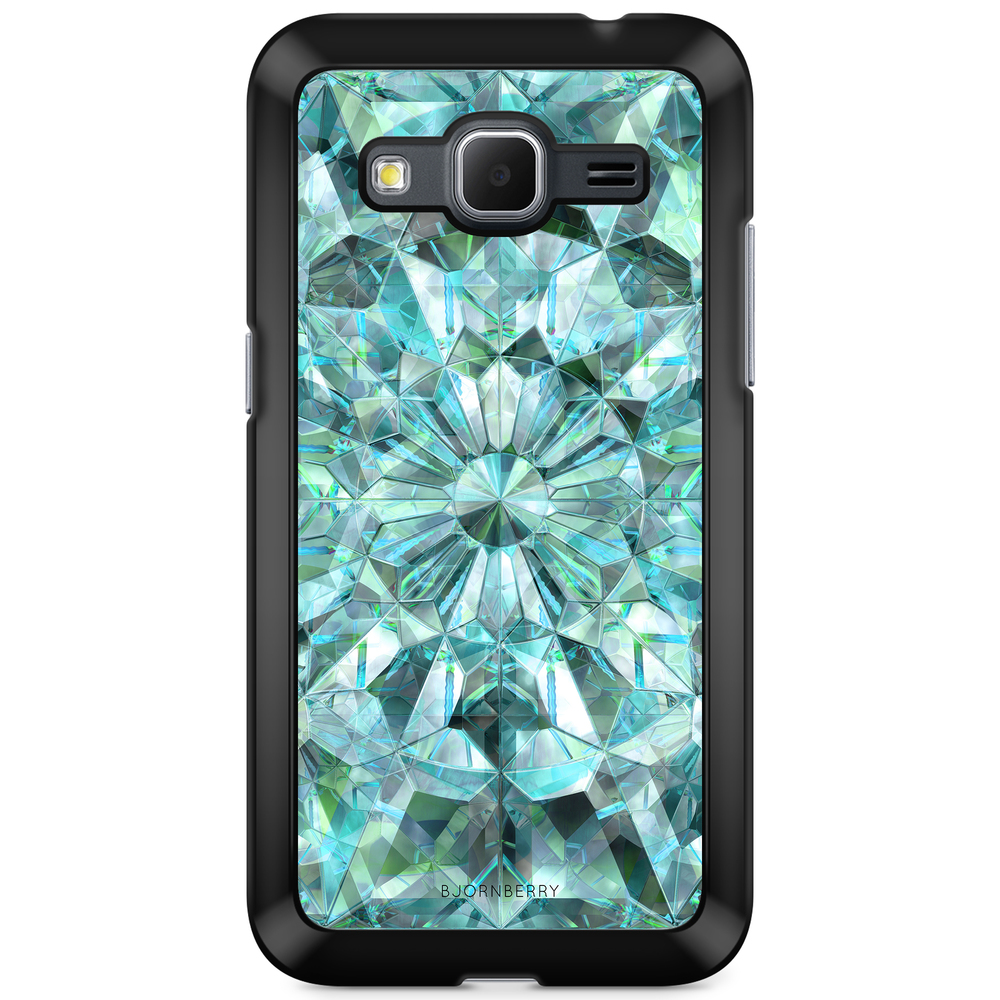 Samsung Galaxy Core Prime Case - Green Crystals