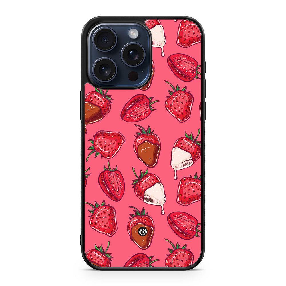 iPhone 15 Pro Max Case - Strawberry Chocolate