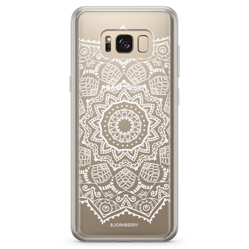 Samsung Galaxy S8 Plus Fashion Skal - Vit Mandala