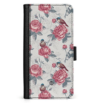 Samsung Galaxy A54 5G Wallet Case - Roses and Birds