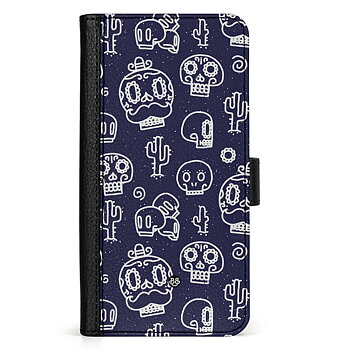 Google Pixel 9 Wallet Case - Oldschool Skulls