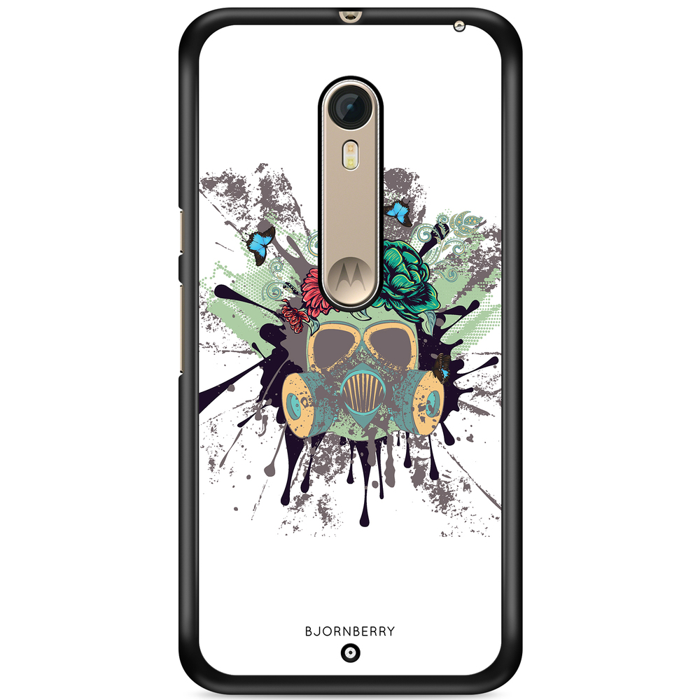 Moto X Style Case - Gas Mask Flowers