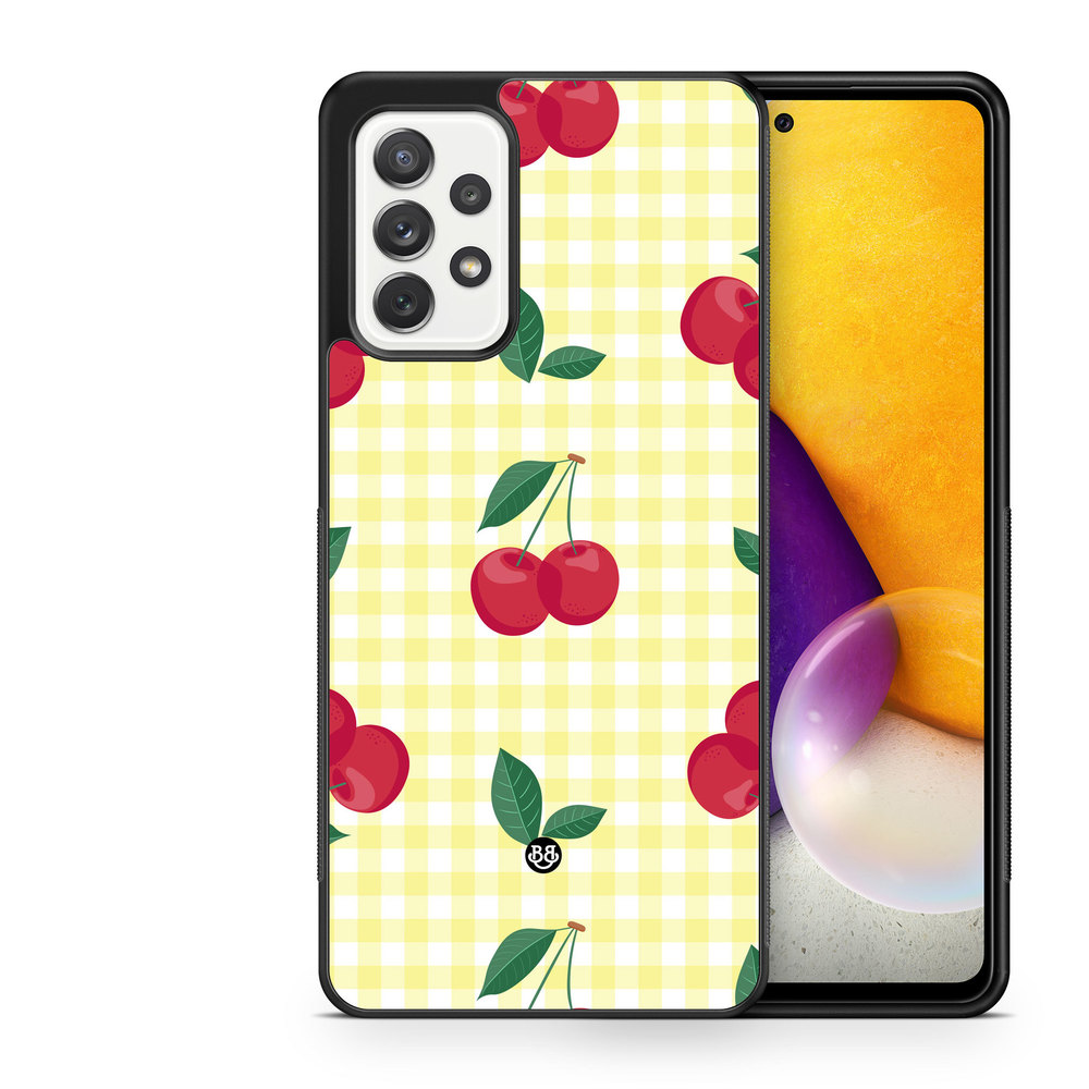 Samsung Galaxy A52/A52s 5G Skal - SUMMER GARDEN - Cherry Kiss
