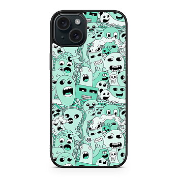 iPhone 15 Plus Skal - Ghost Pattern