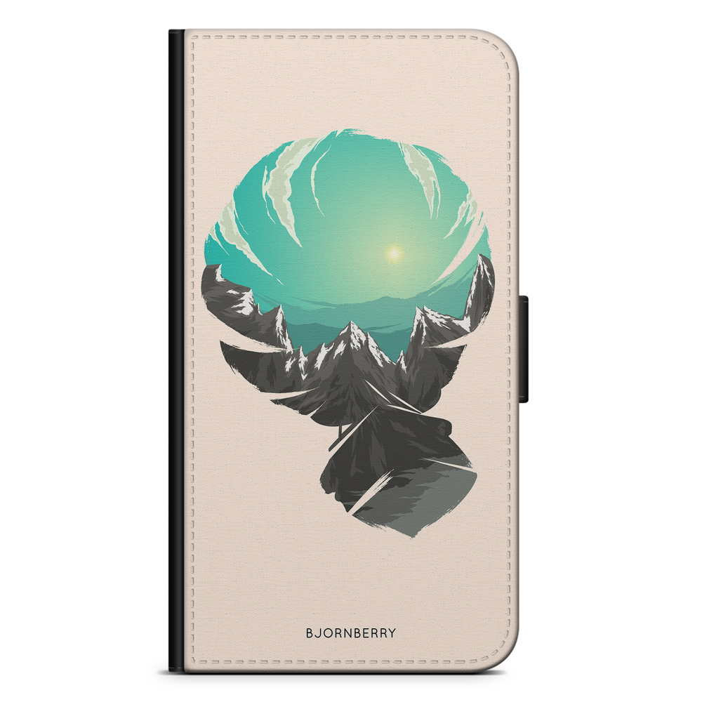 Huawei P20 Wallet Case - Baloon Mountain