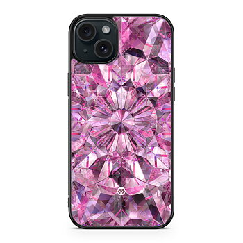 iPhone 15 Plus Skal - Rosa Kristaller