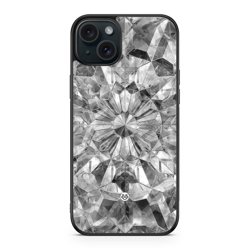iPhone 15 Plus Case - Grey Crystals