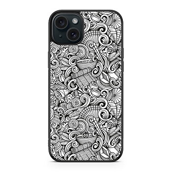iPhone 15 Plus Skal - Japanskt mönster