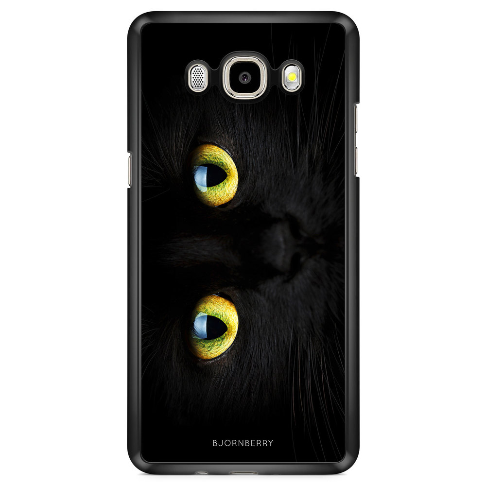 Samsung Galaxy J7 (2016) Case - Black Cat Close Up