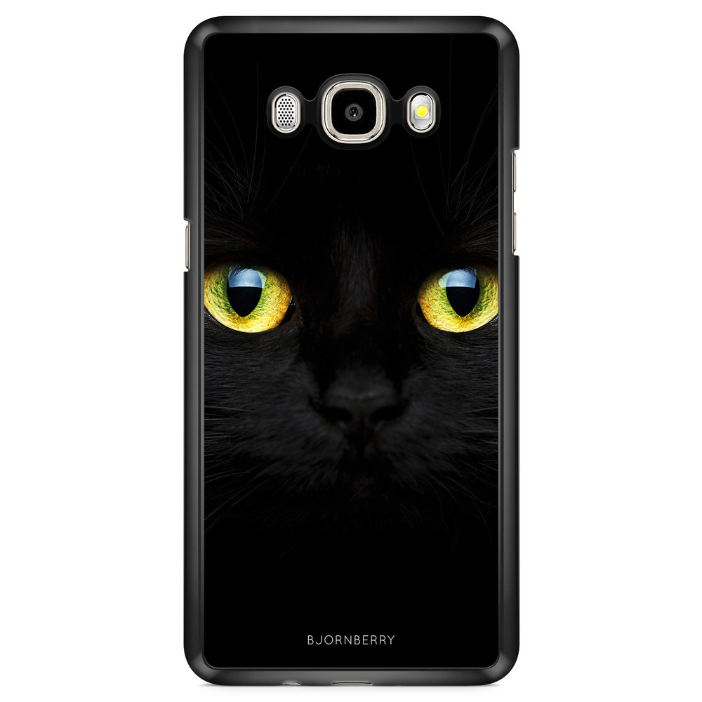 Samsung Galaxy J7 (2016) Case - Black Cat Close Up