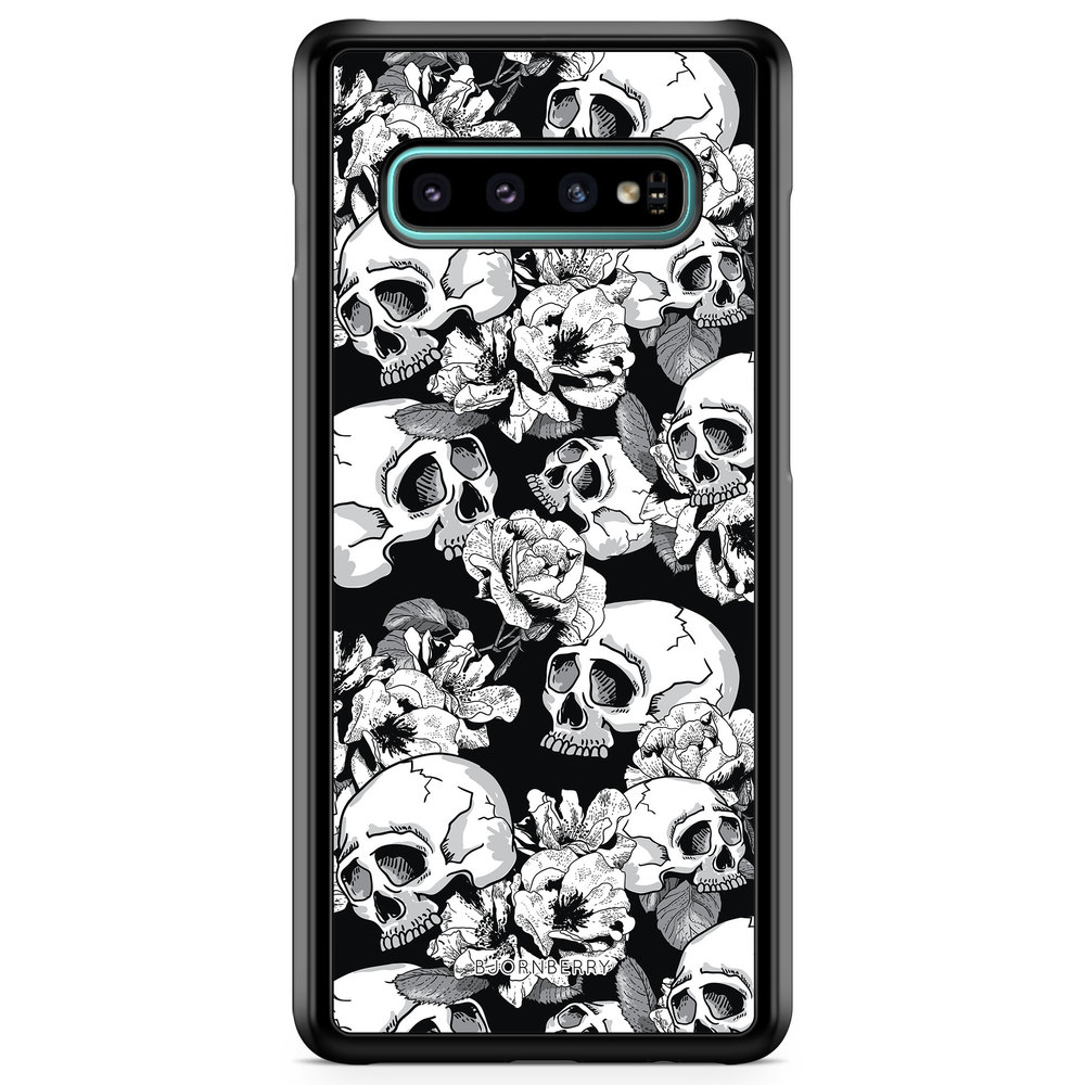 Samsung Galaxy S10 Plus Case - Skull & Roses