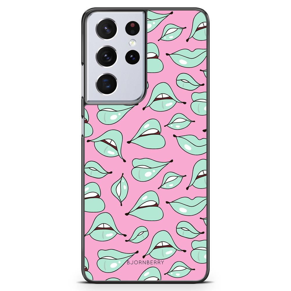 Samsung Galaxy S21 Ultra Case - Green Lips