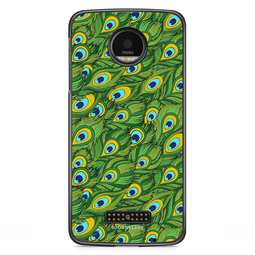 Moto Z2 Play Case - Peacock Pattern