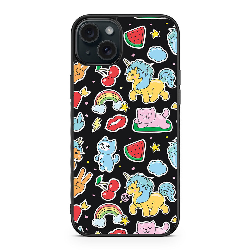 iPhone 15 Plus Case - Cute Stickers