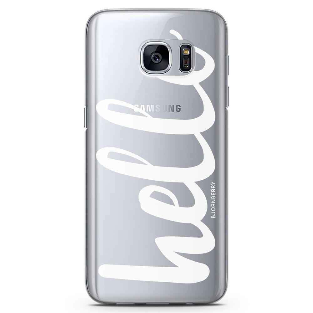 Samsung Galaxy S7 TPU Case - Hello White