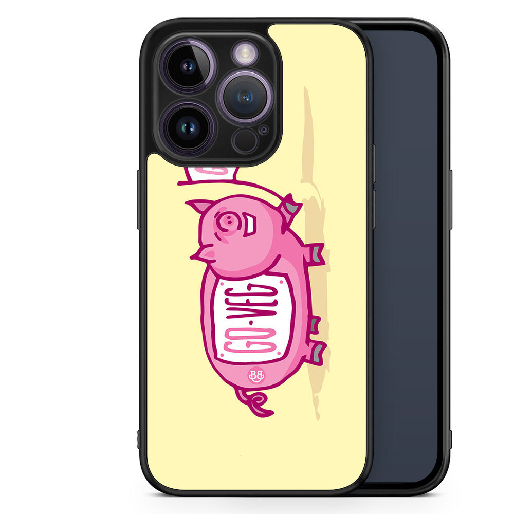 iPhone 14 Pro Case - Pink Pig