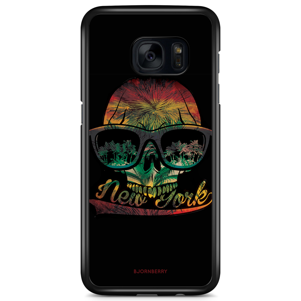 Samsung Galaxy S7 Edge Case - New York Skull