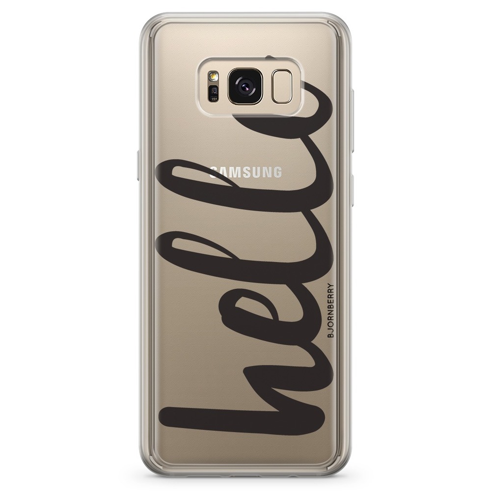 Samsung Galaxy S8 Plus Fashion Case - Hello Black