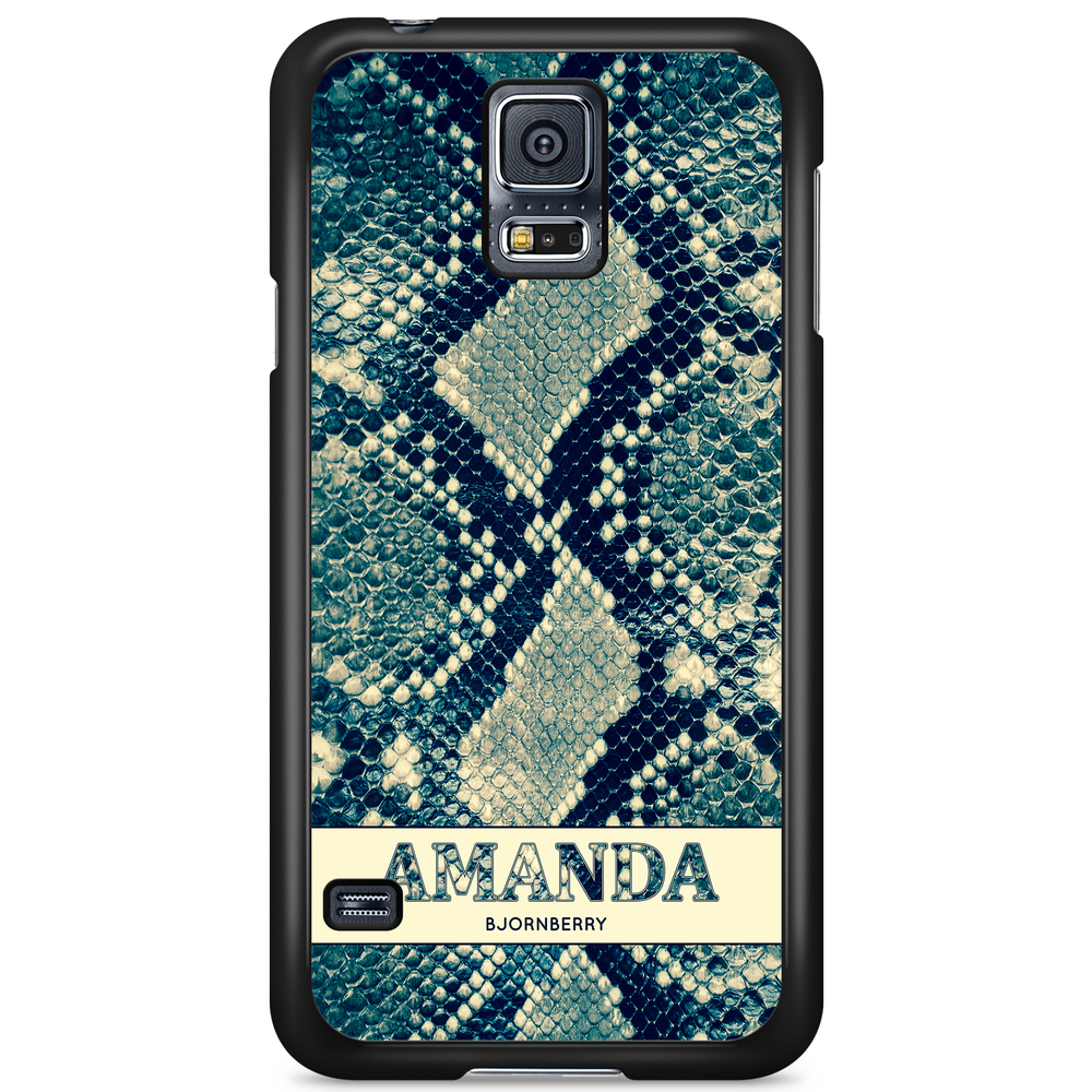 Samsung Galaxy S5 Skal Custom - Custom Blue Snake | Mobilskal & Mobilfodral BJORNBERRY
