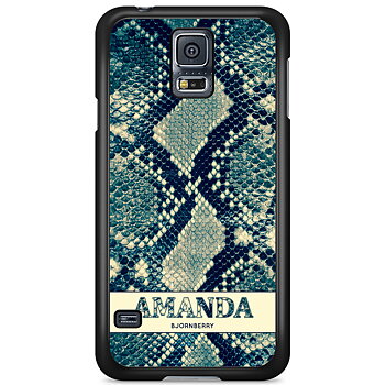 Samsung Galaxy S5 Skal Custom - Custom Blue Snake