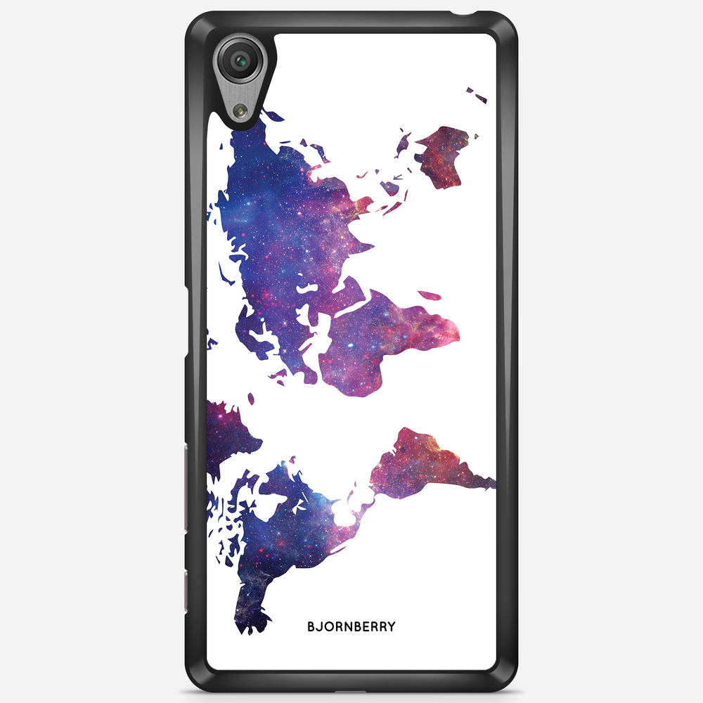 Sony Xperia X Performance Case - World Map Space