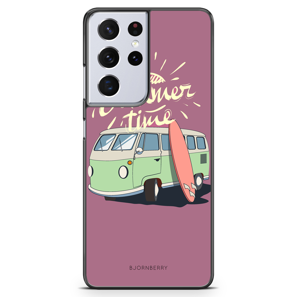 Samsung Galaxy S21 Ultra Case - Summer Van (Pink)