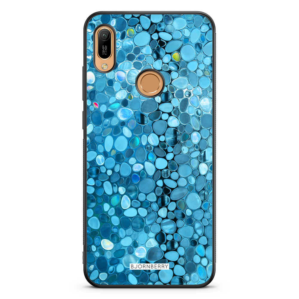 Huawei Y6 2019 Case - Stained Glass Blue