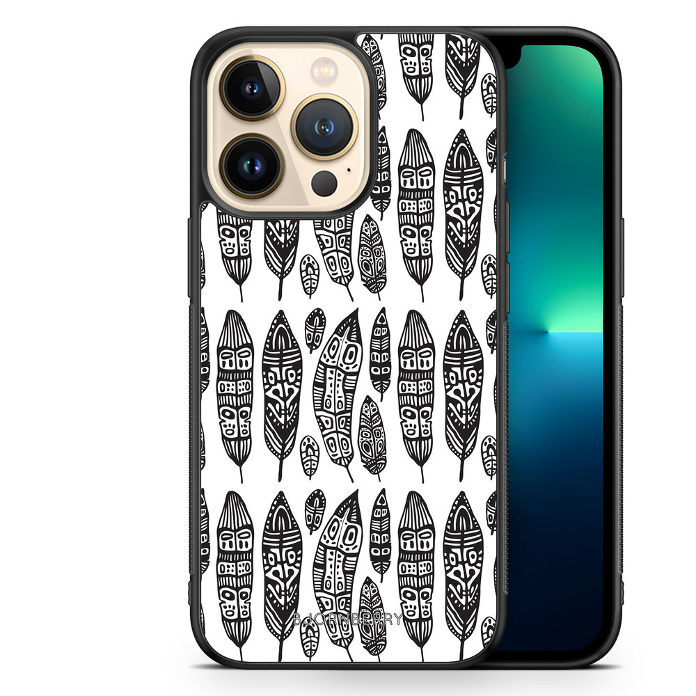iPhone 13 Pro Case - Vintage Feathers