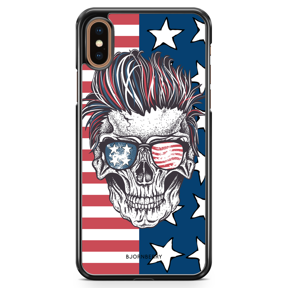 iPhone XS Max Case - USA Skull