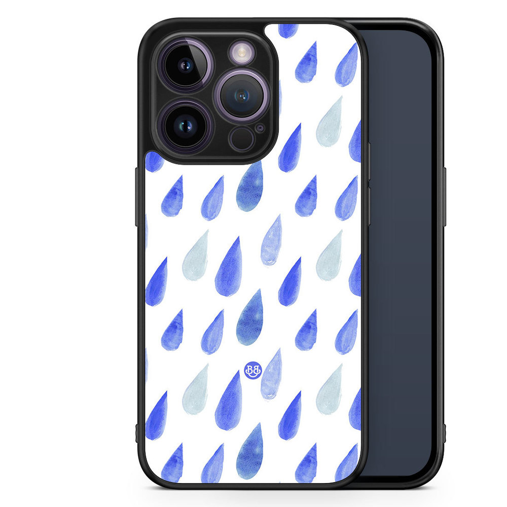 iPhone 14 Pro Case - Watercolor Rain