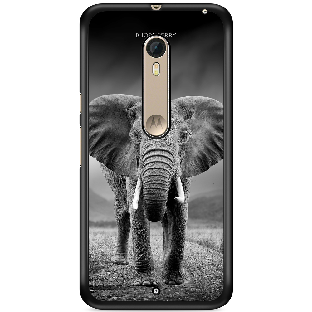 Moto X Style Case - Black/White Elephant