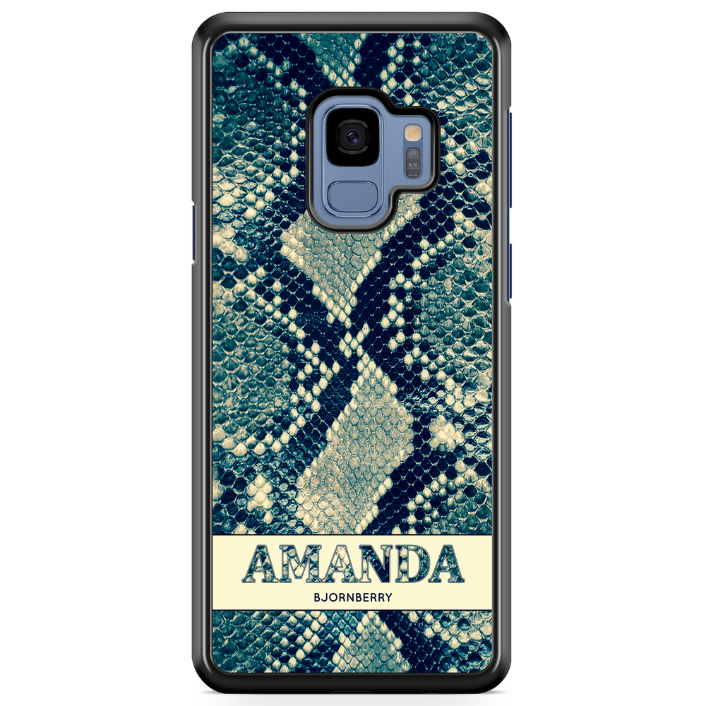 Samsung Galaxy S9 Case Custom - Custom Blue Snake