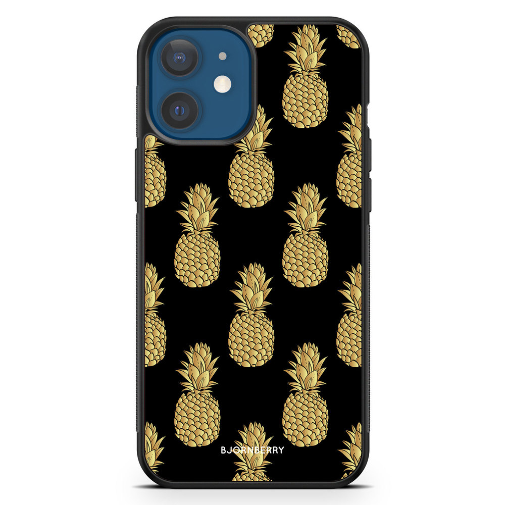 iPhone 12 Mini Case - Gold Pineapples