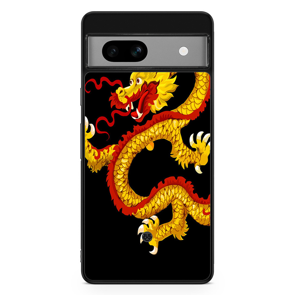 Google Pixel 7a Case - Yellow Dragon