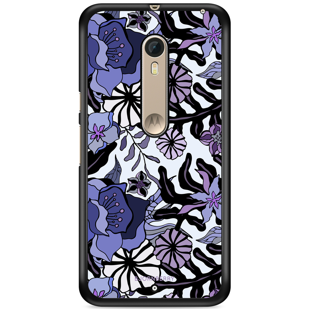 Moto X Style Case - Purple Flowers