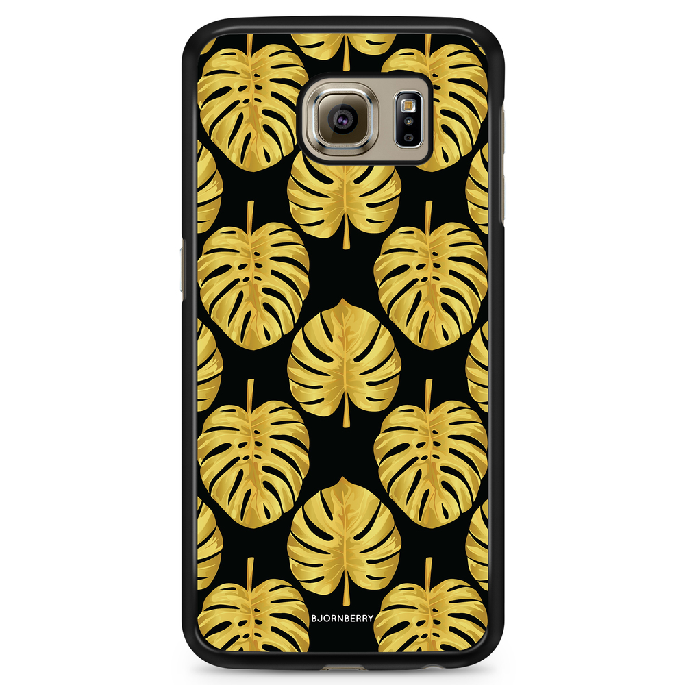 Samsung Galaxy S6 Case - Gold Monstera
