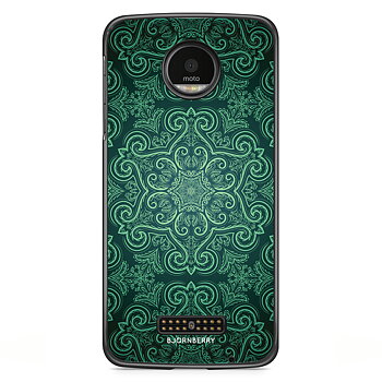 Moto Z2 Play Case - Green Retro Pattern