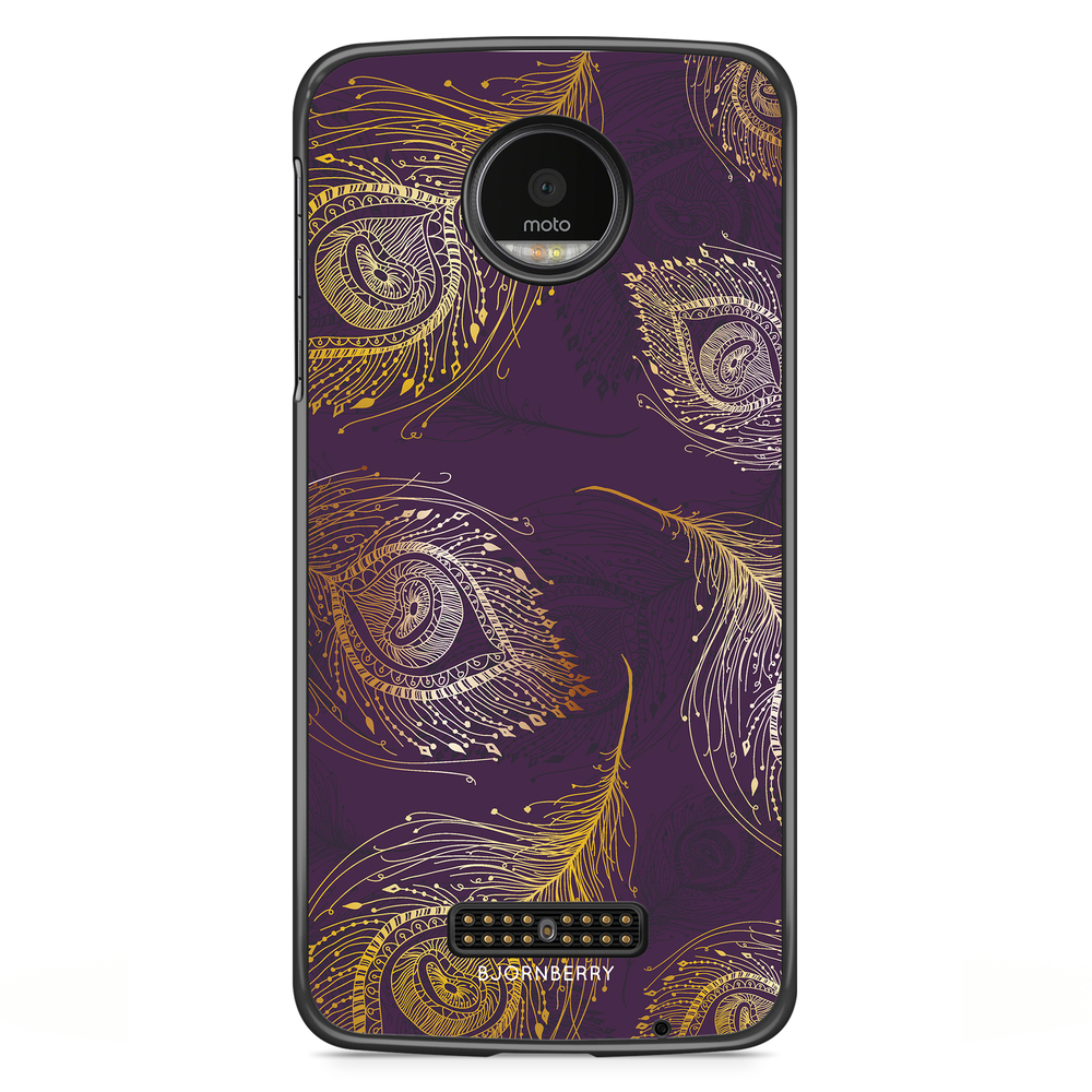 Moto Z2 Play Case - Peacock Feathers